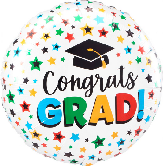 18" Multi-Colored Grad Balloon