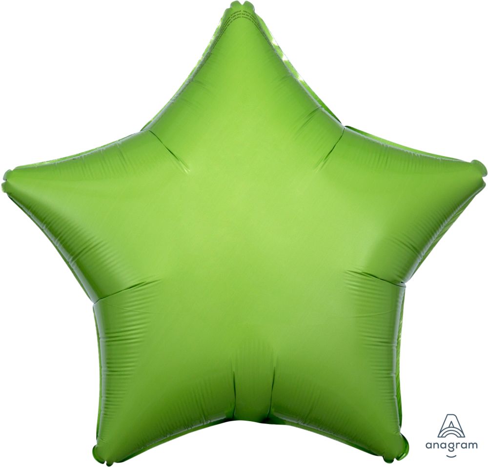 17" Lime Green star foil