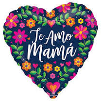 Te amo mama foil balloon